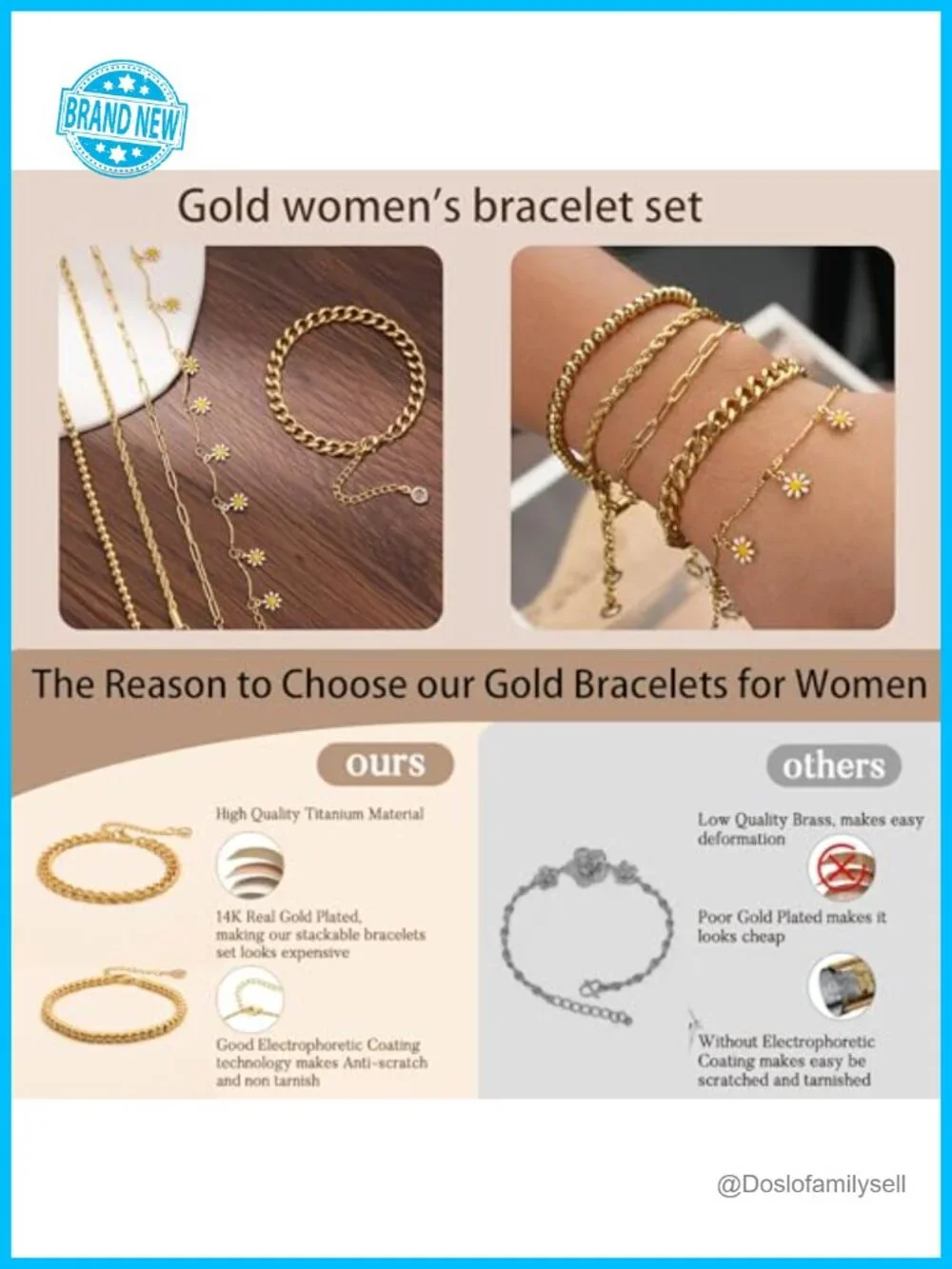 N/A gold bracelets
